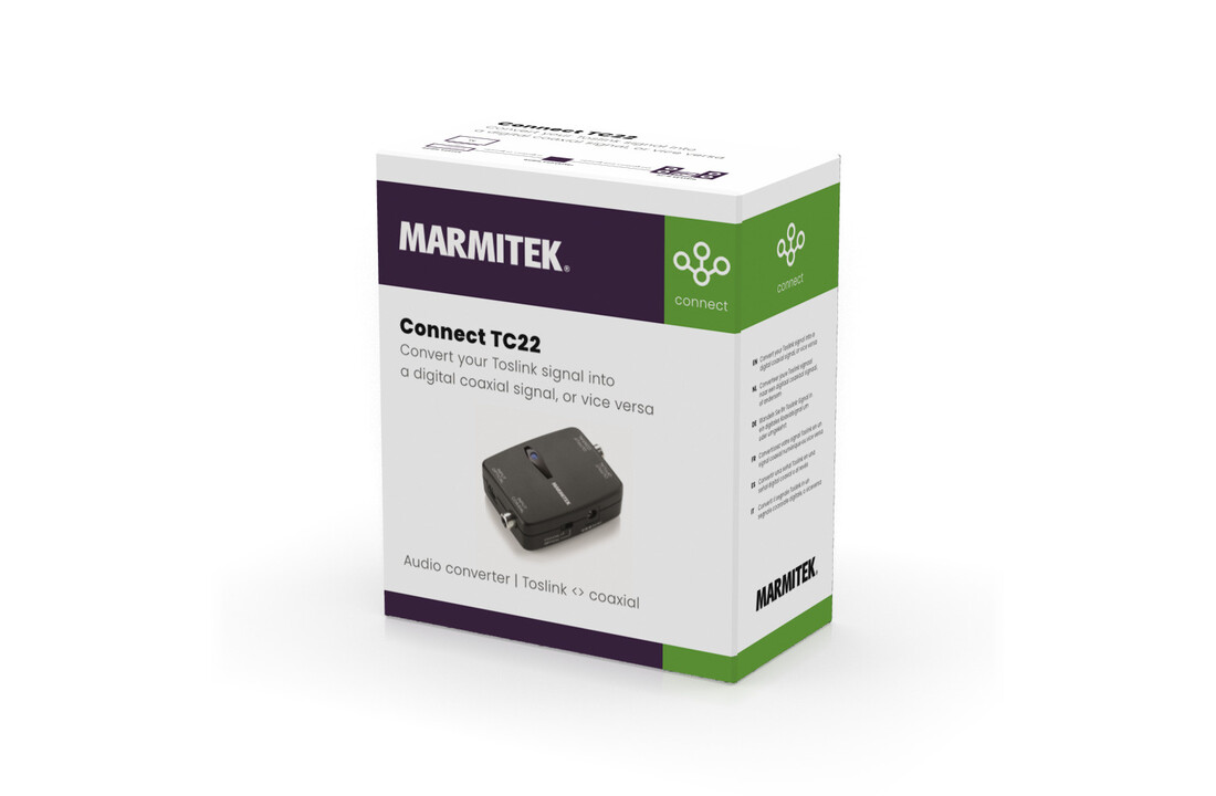 Marmitek Connect TC22 Audio converter Toslink naar Coax