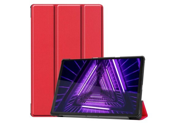 Just in Case Smart Tri-Fold Case - Lenovo M10HD - Rood - Tablethoes