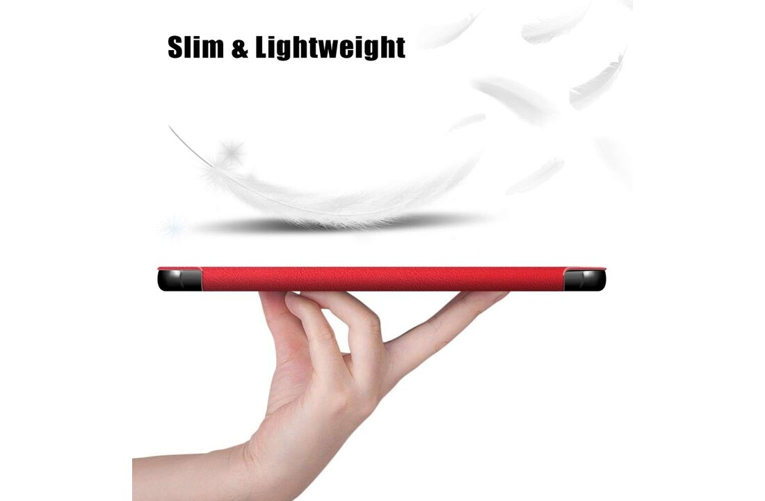 Just in Case Smart Tri-Fold Case - Lenovo M10HD - Rood - Tablethoes