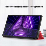 Just in Case Smart Tri-Fold Case - Lenovo M10HD - Rood - Tablethoes