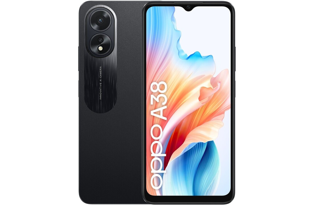 OPPO A38 128GB Zwart - Mobiele telefoon