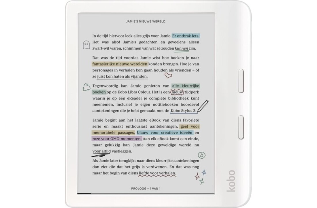 Kobo Libra Colour Wit - E-reader