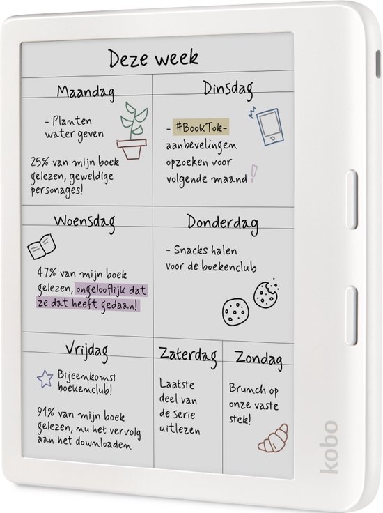 Kobo Libra Colour Wit - E-reader