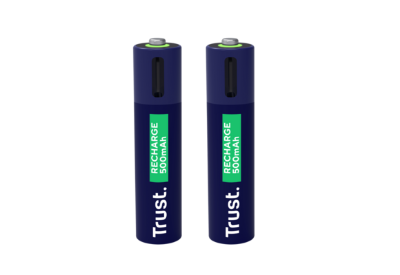 Trust USB-C oplaadbare AAA-batterijen