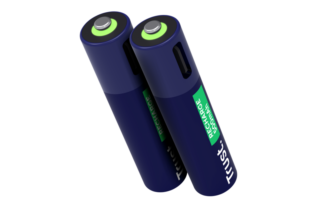 Trust USB-C oplaadbare AAA-batterijen