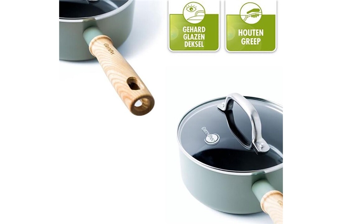 GreenPan Mayflower pannenset - PFAS vrij
