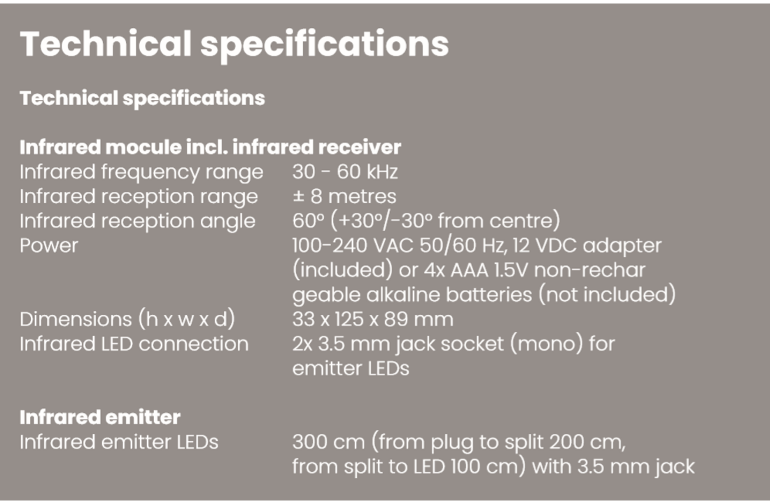 Marmitek Invisible Control Black 4 Infrarood verlenger