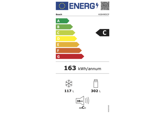 Bosch KGE49EICP EXCLUSIV - Koel-vriescombinatie