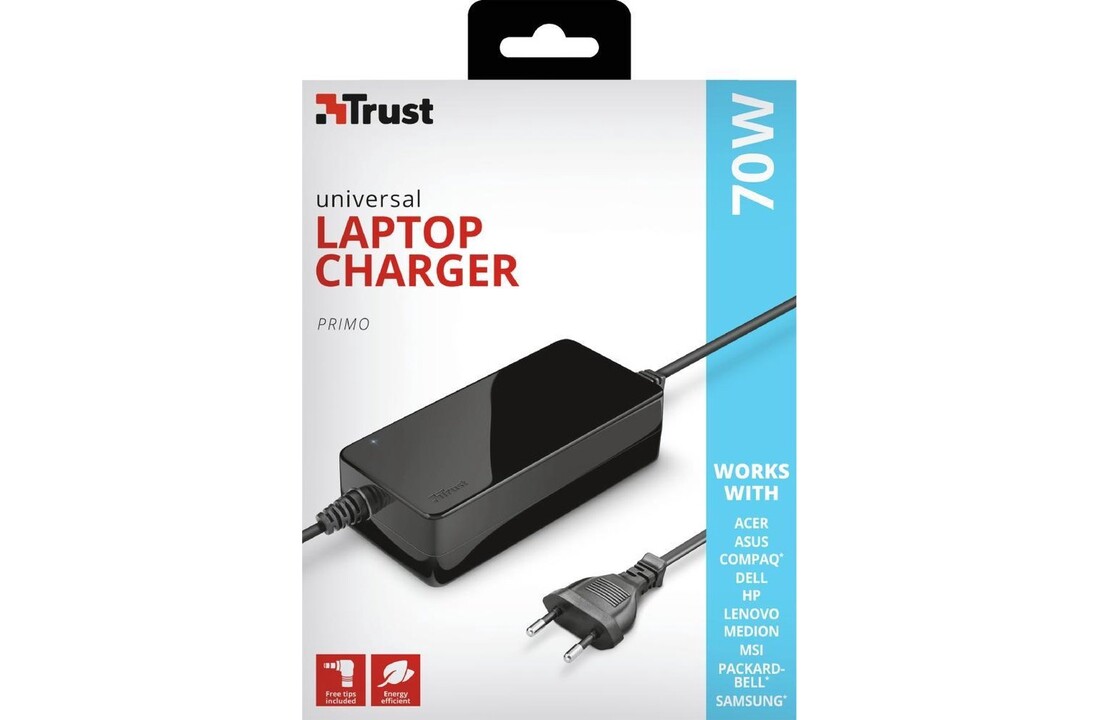 Trust Primo Universele 70W-laptopoplader
