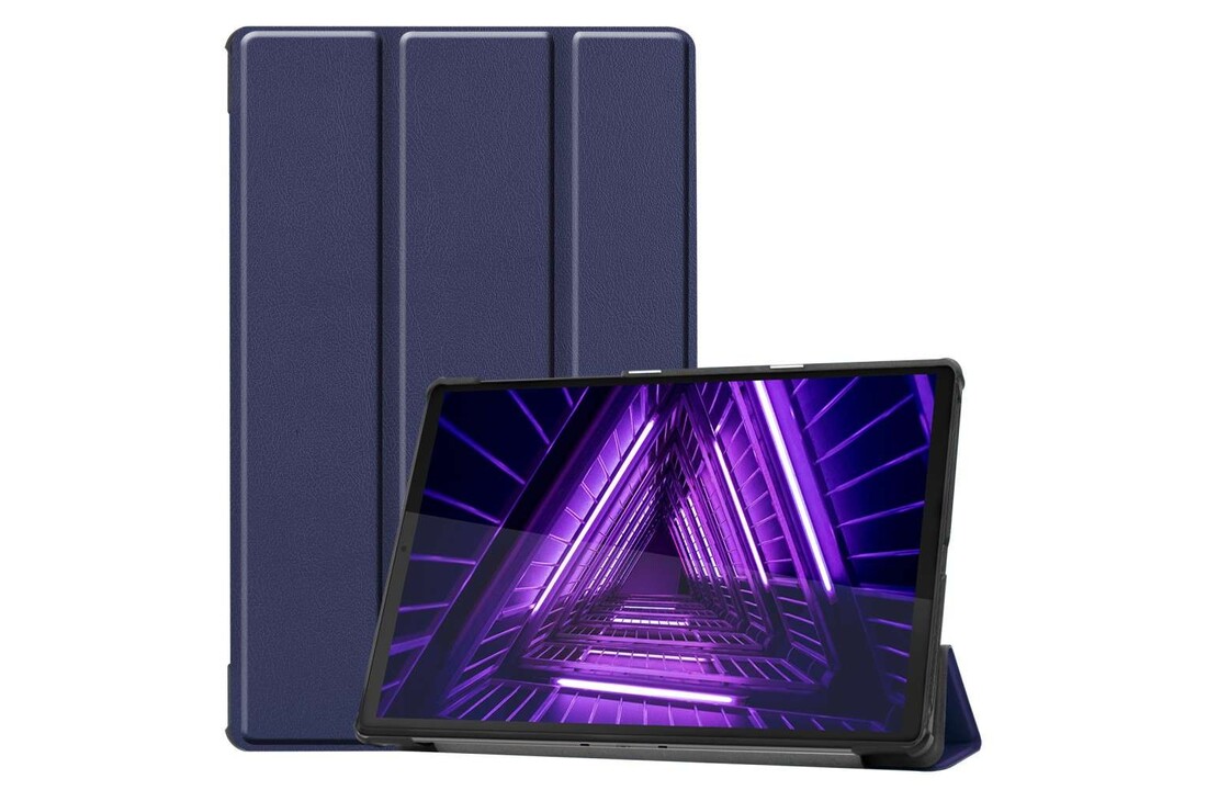 Just in Case Smart Tri-Fold Case - Lenovo M10HD - Blauw - Tablethoes