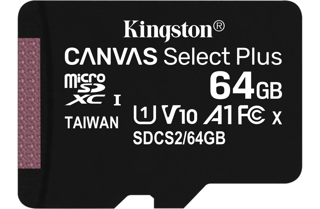 Kingston Canvas Select Plus microSDXC 64GB - Micro SD kaart