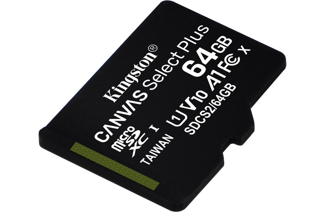Kingston Canvas Select Plus microSDXC 64GB - Micro SD kaart
