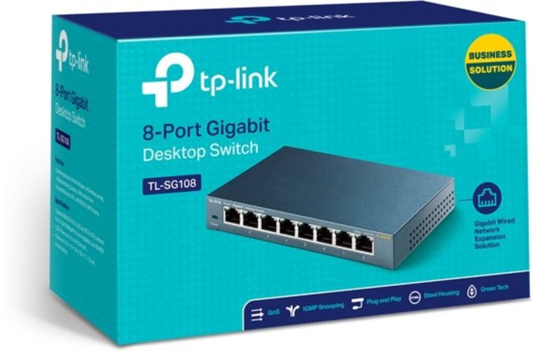 TP-Link TL-SG108 8-Poorts - Netwerk switch