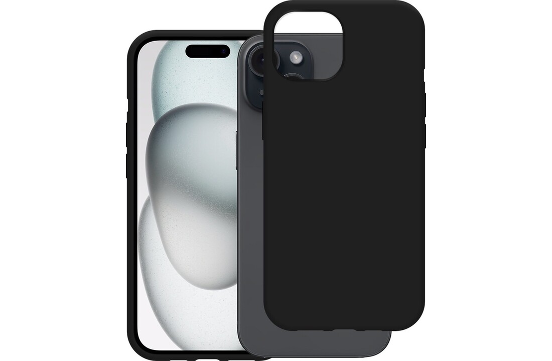 Just in Case Apple iPhone 15 Soft TPU Case Zwart - Telefoonhoesje