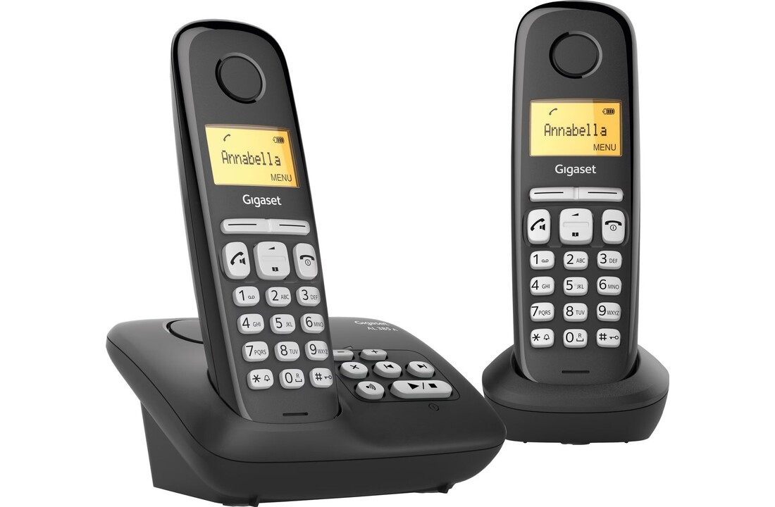 Gigaset AL385A Duo Zwart - Dect telefoon