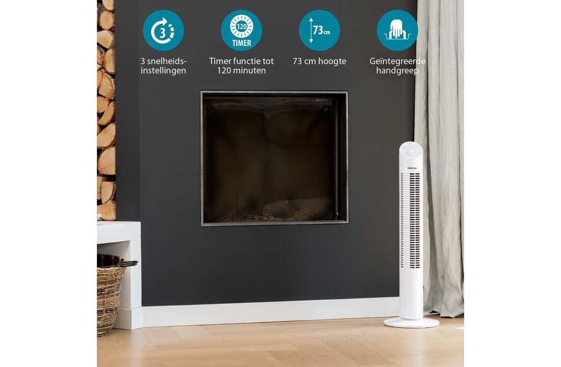 Tristar VE-5905 Wit - Torenventilator