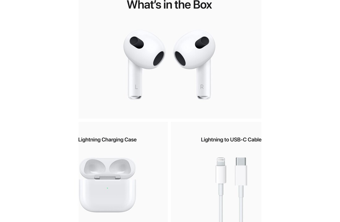 Apple Airpods 3 (2022) - Draadloze oordopjes