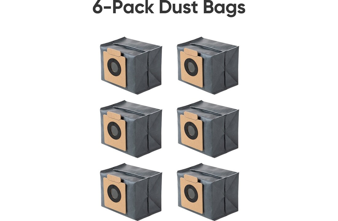 Eufy antibacteriële en geurverdrijvende stofzak voor X8 Pro-serie + X10 (6 stuks) - Stofzuigerzakken