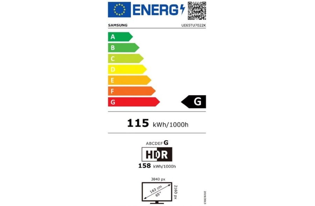 Samsung Crystal UHD 4K 65TU7022 (2020) - LED TV