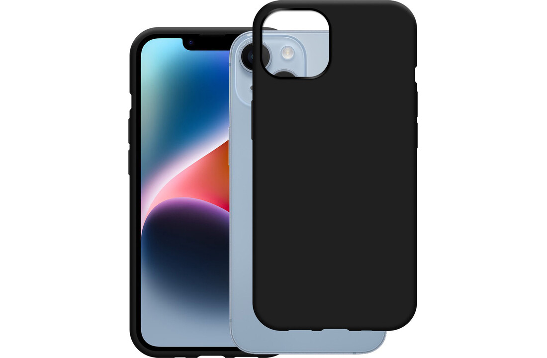 Just in Case Soft TPU Case Zwart voor iPhone 14 - Telefoonhoesje