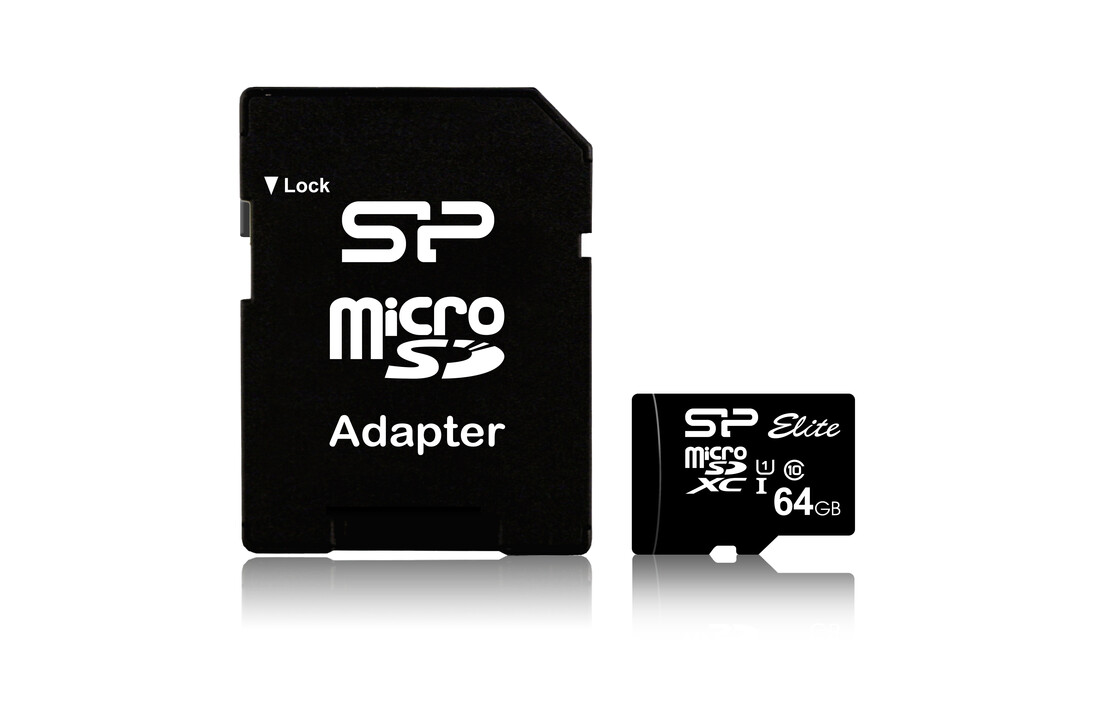 Silicon Power Elite 64GB Micro SDHC geheugenkaart - Micro SD kaart
