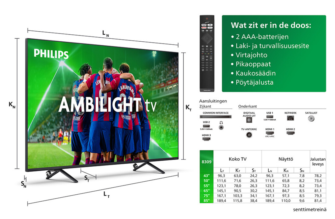 Philips 85PUS8309/12 - LED TV