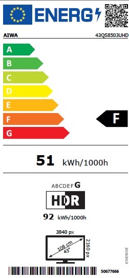 Aiwa 43QS8503UHD - LED TV