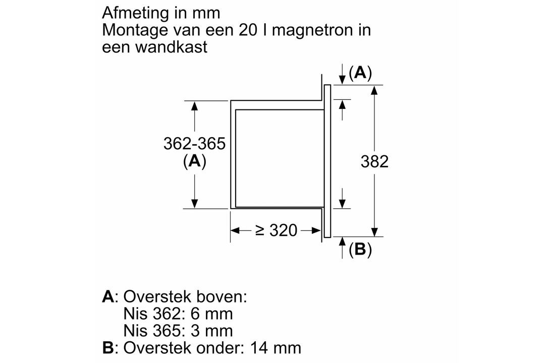 Bosch BFL523MB3 - Inbouw magnetron