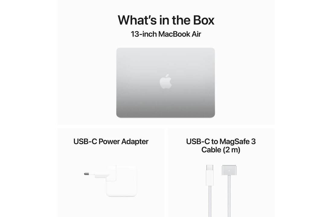 Apple MacBook Air (2024) M3 512GB Zilver - Laptop