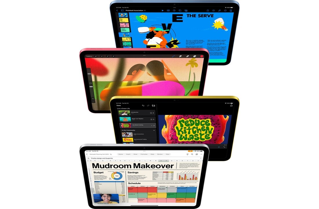 Apple iPad (2022) Wi-Fi 64GB Blauw MPQ13FD/A - Tablet