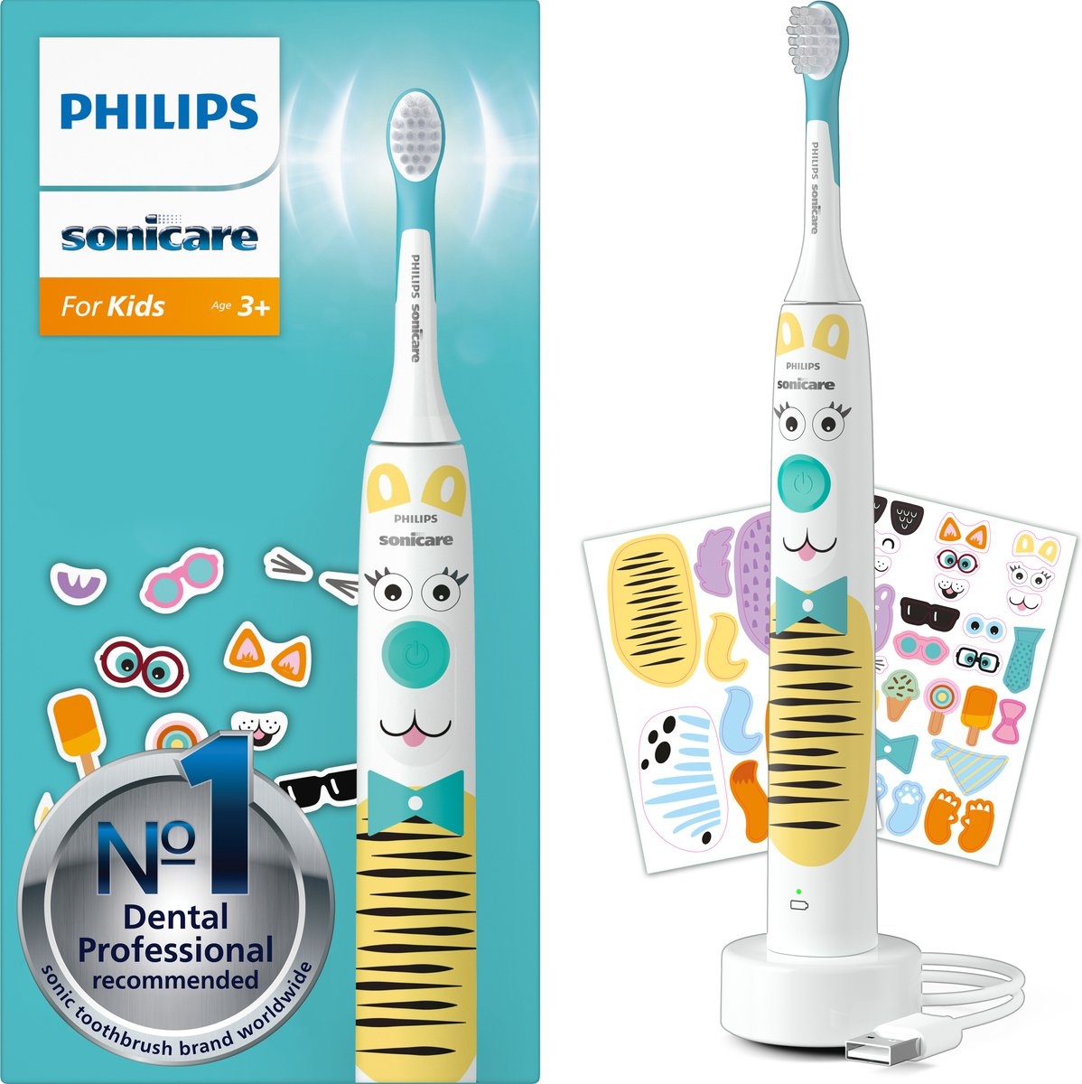 Philips Sonicare For Kids Design a Pet Edition HX3601/01 - Elektrische tandenborstel