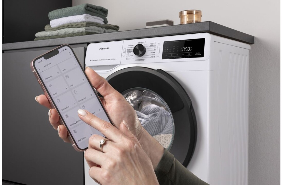 Hisense WF3V843BW/BLX - Wasmachine