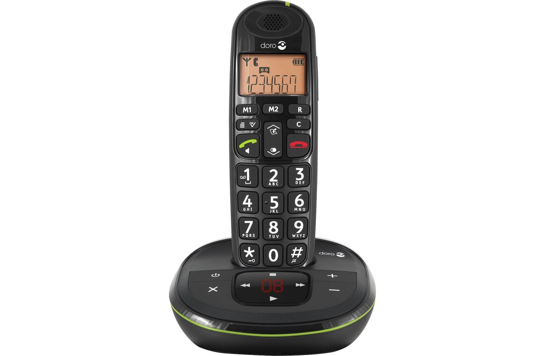 Doro PhoneEasy 105wr Zwart - Dect telefoon