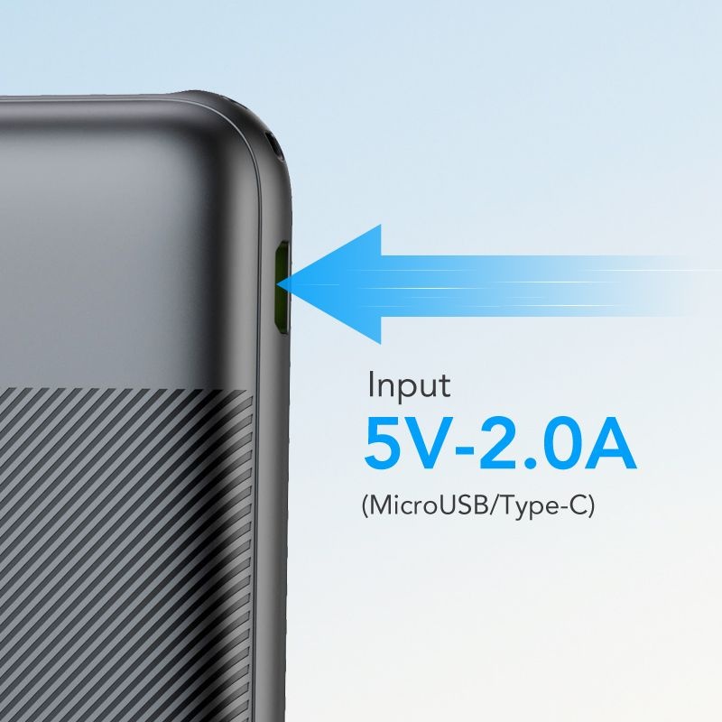 Veger L10S W1105PDB 10.000 mAh Powerbank Zwart - Powerbank