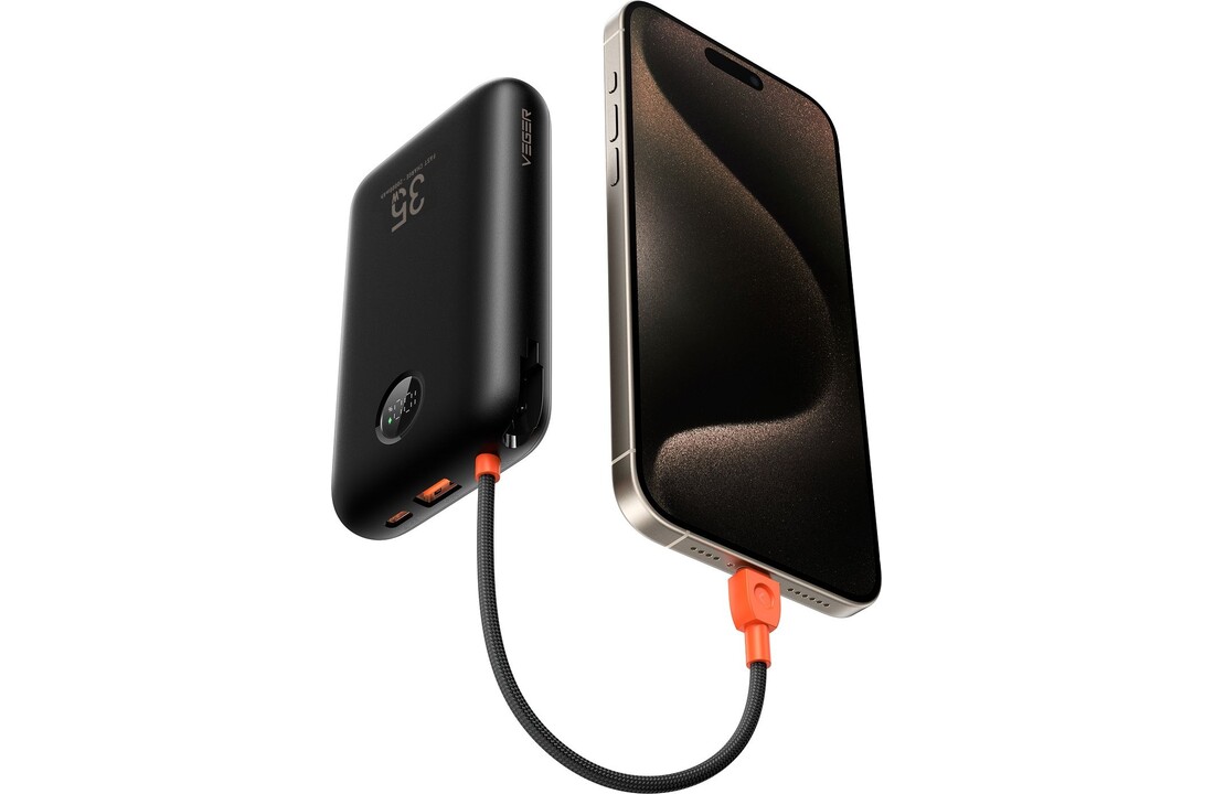 Veger K2 W2068 20.000 mAh Powerbank Zwart - Powerbank