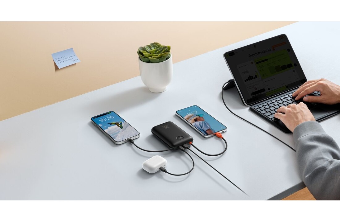 Veger K2 W2068 20.000 mAh Powerbank Zwart - Powerbank