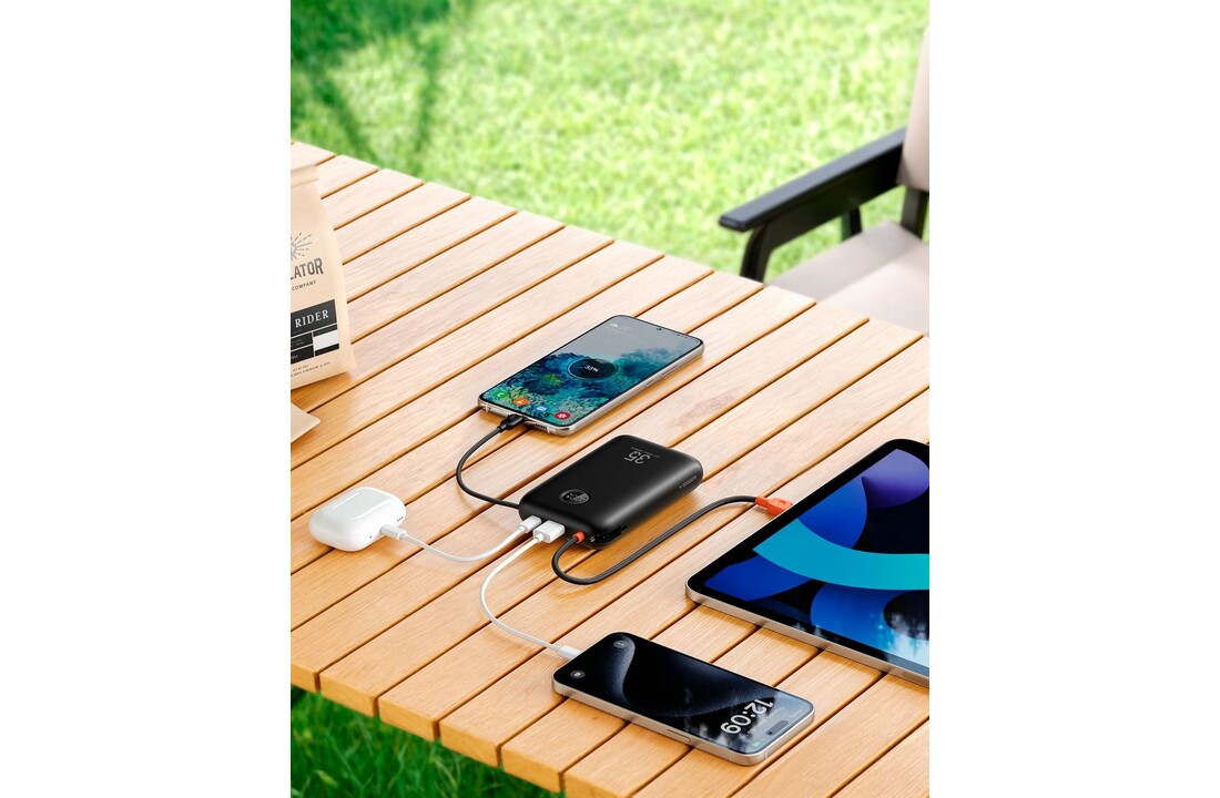 Veger K2 W2068 20.000 mAh Powerbank Zwart - Powerbank