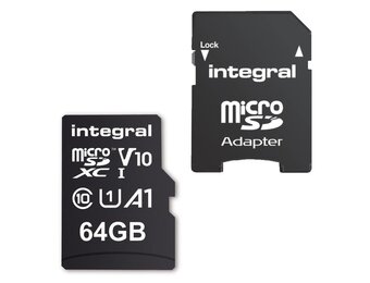 Integral 64 GB Micro SDXC (V10) - Geheugenkaart