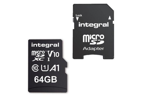 Integral 64 GB Micro SDXC (V10) - Geheugenkaart