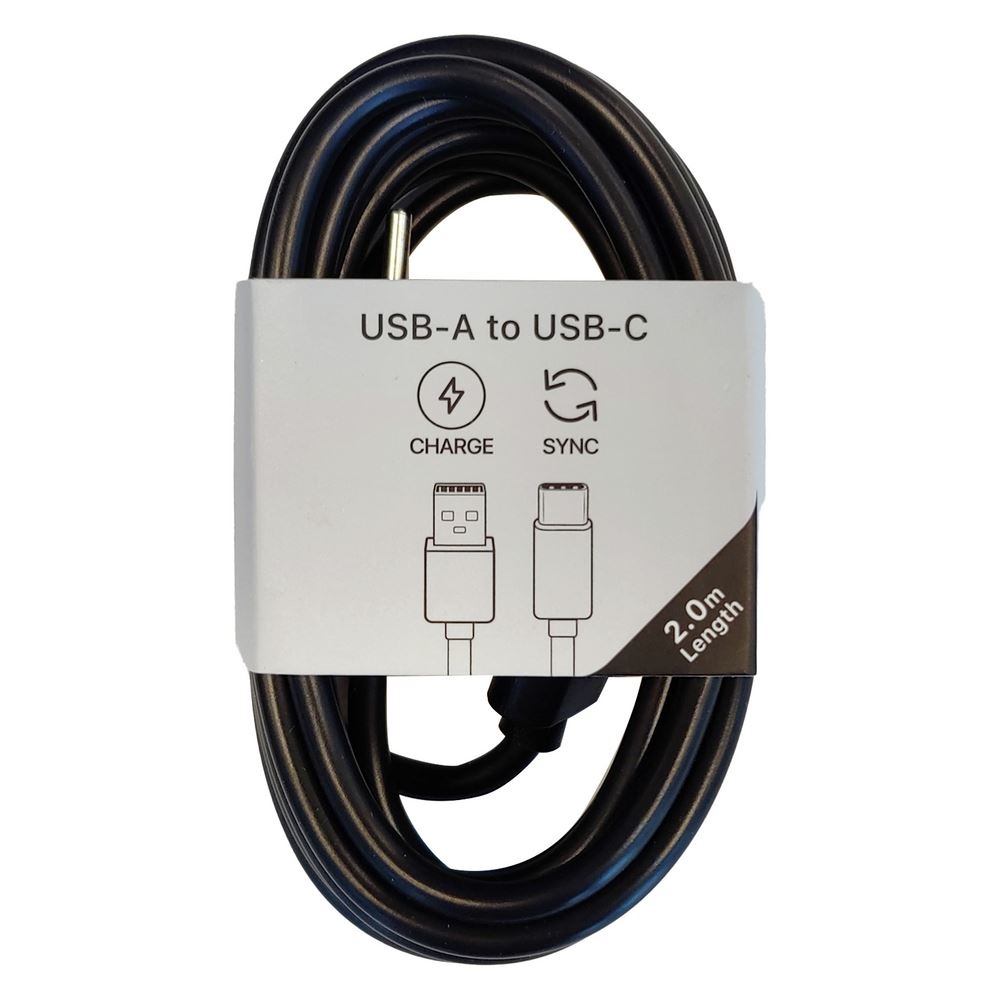 Musthavz laadkabel USB-A naar USB-C 2M Zwart