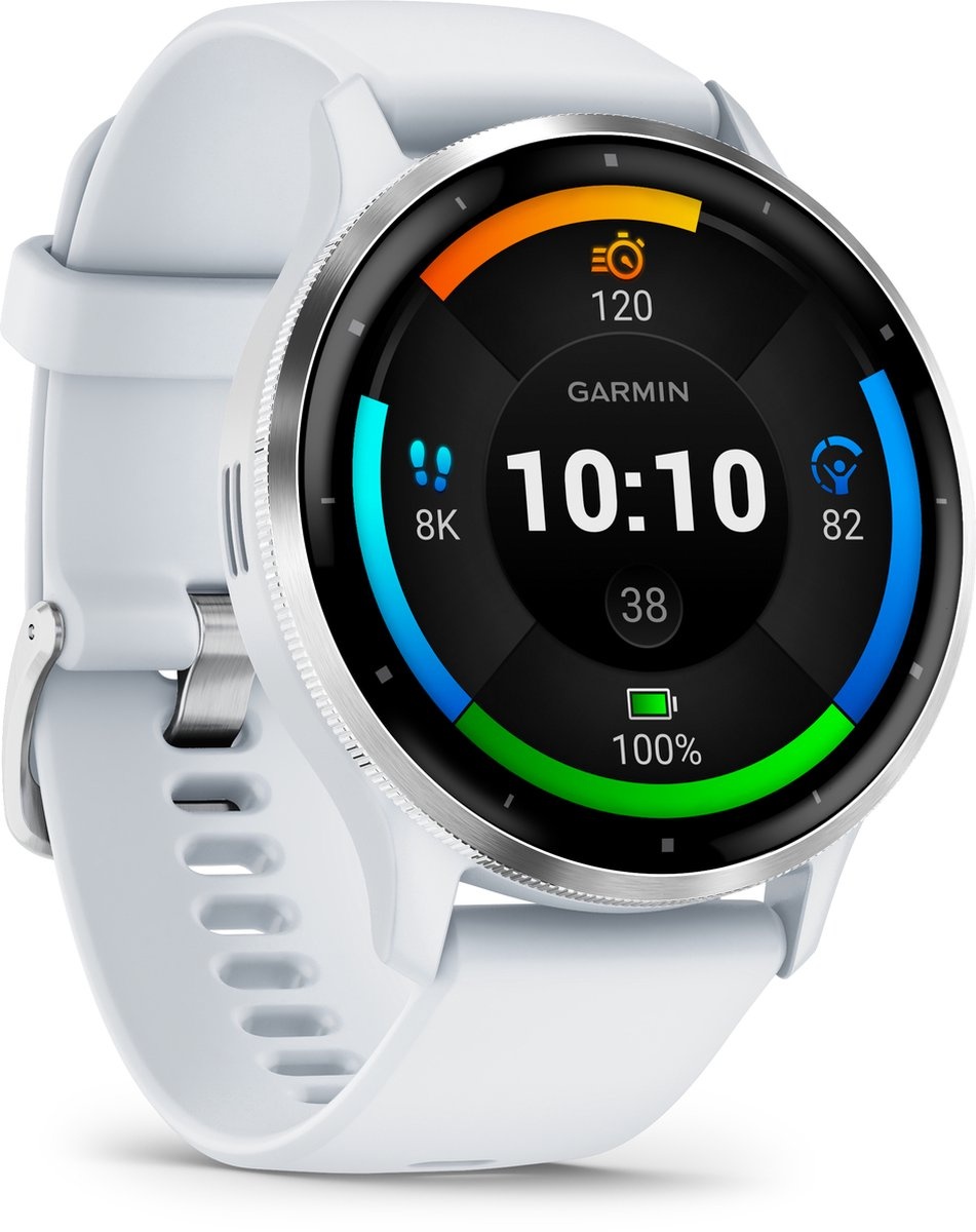 Garmin Venu 3 45mm Zilver/Wit - Smartwatch