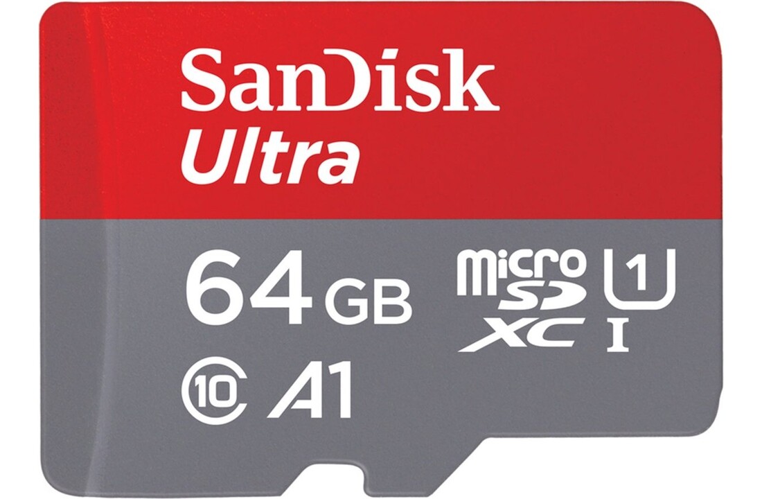 SanDisk Ultra microSDXC 64GB + SD-adapter - Geheugenkaart
