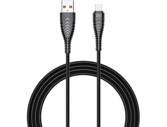 Veger V105 USB-A naar Lightning kabel 1.2m Nylon