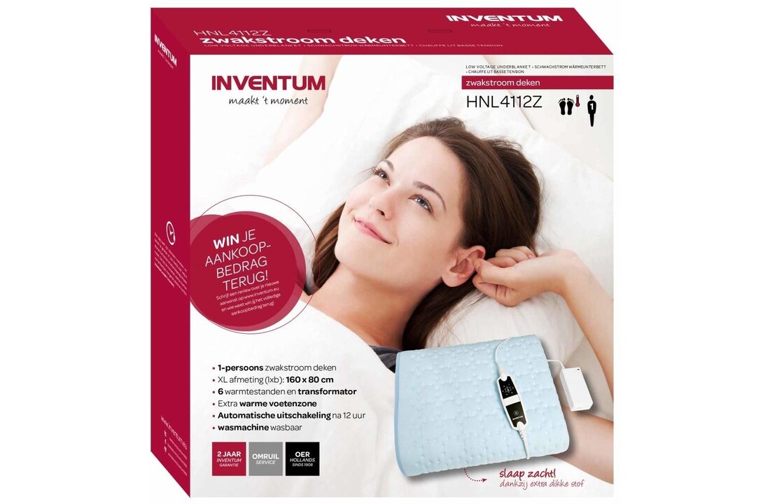 Inventum HNL4112Z - Elektrische deken