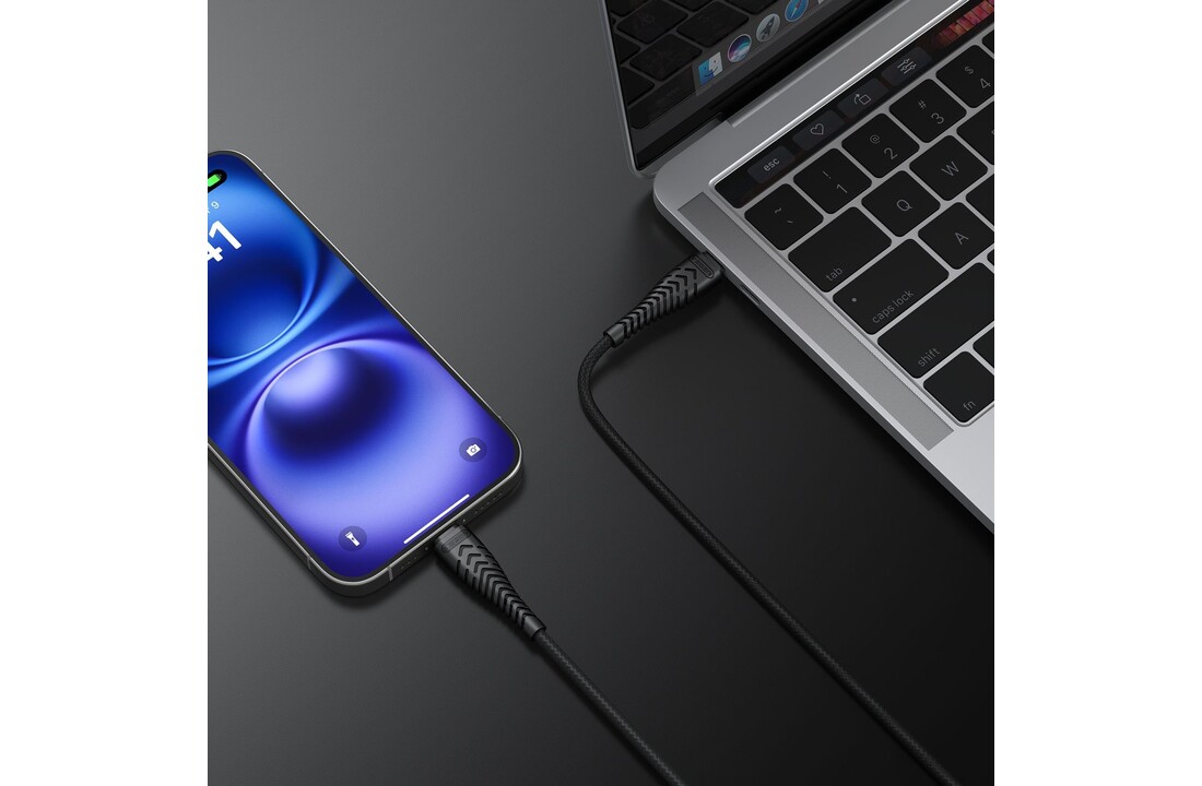 Veger V106 USB-C naar USB-C kabel 1.2m Nylon