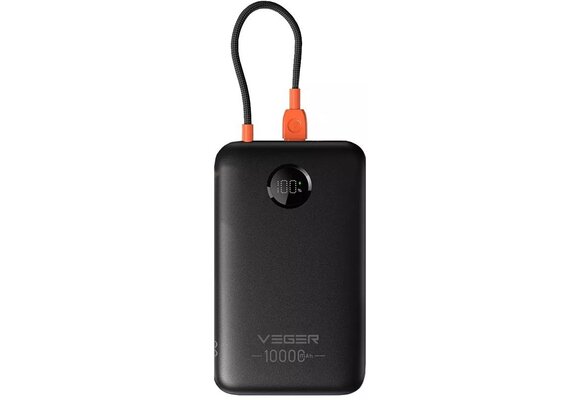 Veger K1C W1189 10.000 mAh Zwart - Powerbank