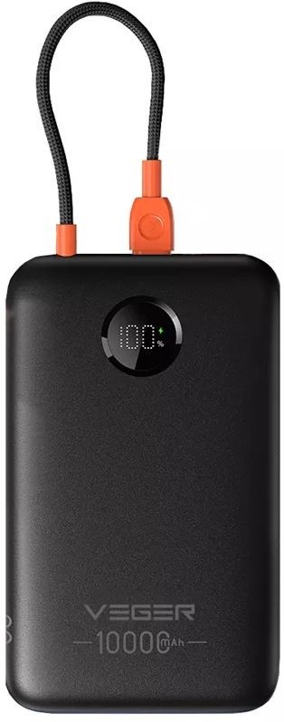 Veger K1C W1189 10.000 mAh Zwart - Powerbank