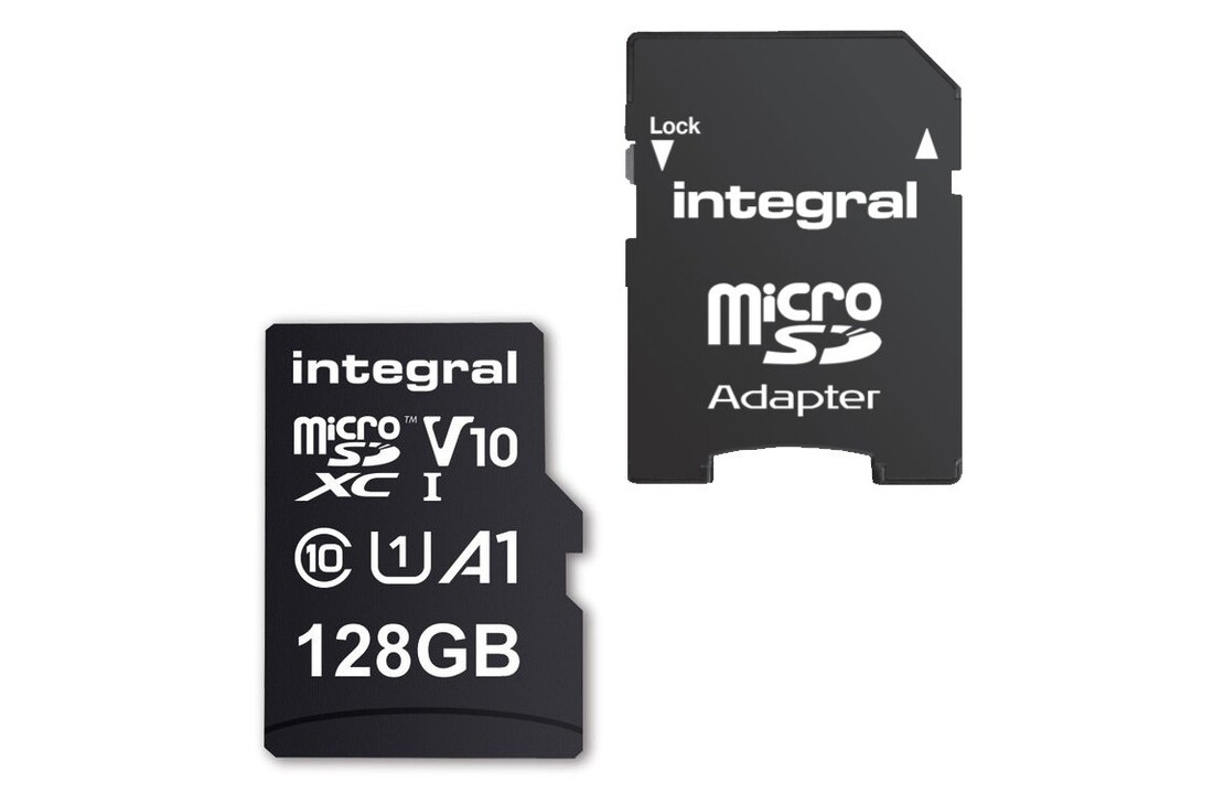 Integral High Speed MicroSDXC 128GB Class 10 - Micro SD kaart