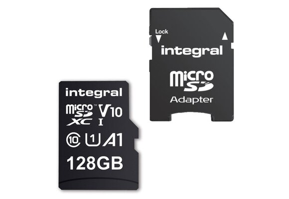 Integral High Speed MicroSDXC 128GB Class 10 - Micro SD kaart