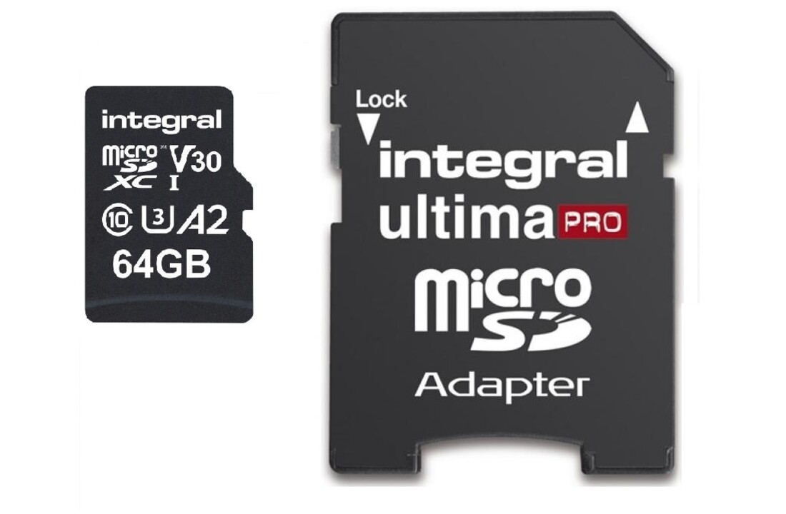 Integral Security MicroSDXC 64GB Class 10 - Micro SD kaart